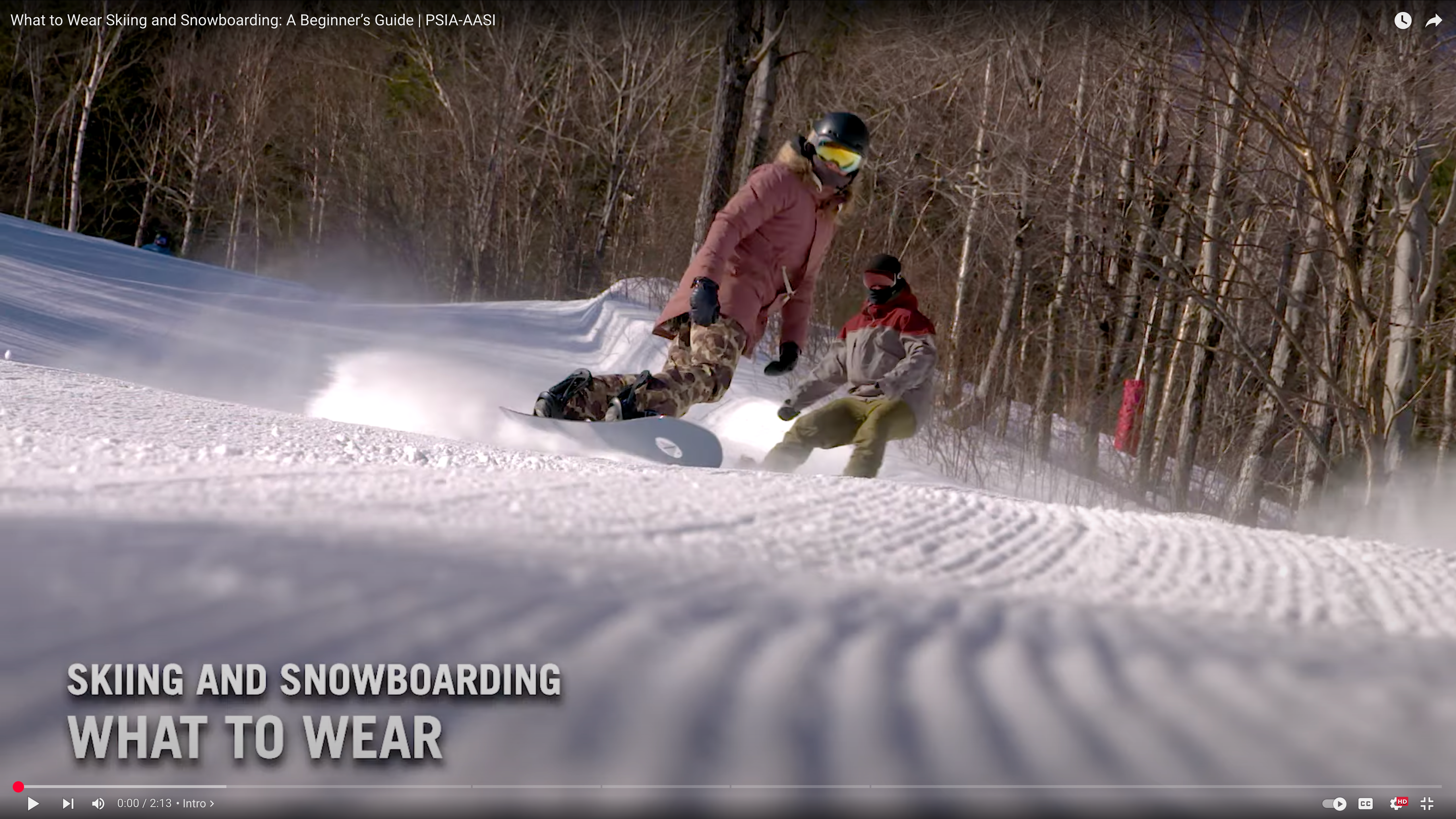 Load video: what to wear skiing and snowboardig.